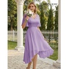 image:imageBeryLove Womens Elegant Formal Hoco Lace Chiffon HighLow Cocktail DressLavender