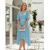 image:imageBeryLove Womens Elegant Formal Hoco Lace Chiffon HighLow Cocktail DressLight Blue