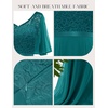 image:imageBeryLove Womens Elegant Formal Hoco Lace Chiffon HighLow Cocktail DressPeacock Green