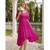 image:imageBeryLove Womens Elegant Formal Hoco Lace Chiffon HighLow Cocktail DressRose