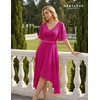 image:imageBeryLove Womens Elegant Formal Hoco Lace Chiffon HighLow Cocktail DressRose
