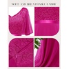 image:imageBeryLove Womens Elegant Formal Hoco Lace Chiffon HighLow Cocktail DressRose