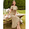 image:imageBeryLove Womens Wedding Guest Dress Sequin Formal Dresses for Women  Stunning evening gowns for women suitable for prom homecoming bridesmaid and mother of the bride formal eventsChampagne