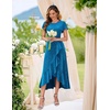 image:imageBeryLove Womens Wedding Guest Dress Sequin Formal Dresses for Women  Stunning evening gowns for women suitable for prom homecoming bridesmaid and mother of the bride formal eventsLake Blue
