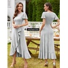 image:imageBeryLove Womens Wedding Guest Dress Sequin Formal Dresses for Women  Stunning evening gowns for women suitable for prom homecoming bridesmaid and mother of the bride formal eventsSilver