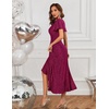 image:imageBeryLove Womens Wedding Guest Dress Sequin Formal Dresses for Women  Stunning evening gowns for women suitable for prom homecoming bridesmaid and mother of the bride formal eventsRose