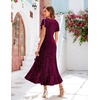 image:imageBeryLove Womens Wedding Guest Dress Sequin Formal Dresses for Women  Stunning evening gowns for women suitable for prom homecoming bridesmaid and mother of the bride formal eventsDark Rose