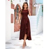 image:imageBeryLove Womens Wedding Guest Dress Sequin Formal Dresses for Women  Stunning evening gowns for women suitable for prom homecoming bridesmaid and mother of the bride formal eventsBurgundy