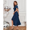 image:imageBeryLove Womens Wedding Guest Dress Sequin Formal Dresses for Women  Stunning evening gowns for women suitable for prom homecoming bridesmaid and mother of the bride formal eventsNavyblue