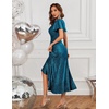 image:imageBeryLove Womens Wedding Guest Dress Sequin Formal Dresses for Women  Stunning evening gowns for women suitable for prom homecoming bridesmaid and mother of the bride formal eventsTealblue