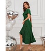 image:imageBeryLove Womens Wedding Guest Dress Sequin Formal Dresses for Women  Stunning evening gowns for women suitable for prom homecoming bridesmaid and mother of the bride formal eventsDarkgreen