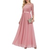 image:imageBeryLove Women Long Sleeve Formal Wedding Guest Mother of the Bride Dress  Lace amp Chiffon Fabric Elegant Modest Maxi Gown Ideal for Prom Bridesmaid Cocktail Party Evening GalaBlush