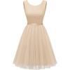 Tulle Sequin Champagne