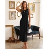 image:imageBeryLove Womens Formal Wedding Guest Slit Dress Classy Long Prom Dresses  Slit Hem Scoop Neck Ruched Wasit Cocktail Party Maxi Gown Ideal for Evening Gala Mother of the Bride amp Dinner PartyKblack