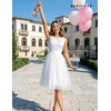 image:imageBeryLove Womens Sequin Homecoming Formal Teen Cocktail Prom Dress Short  Flowy Tulle Hem Mini Dress Sleeveless Boat Neck Playful V Back Satin Belt Perfect for Birthday Party amp BridesmaidTulle Sequin White