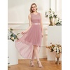 image:imageBeryLove Women Homecoming Cocktail Dress Lace Formal Wedding Guest PartyBlush