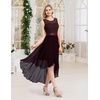 image:imageBeryLove Women Homecoming Cocktail Dress Lace Formal Wedding Guest PartyBurgundy