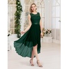image:imageBeryLove Women Homecoming Cocktail Dress Lace Formal Wedding Guest PartyDarkgreen
