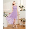 image:imageBeryLove Women Homecoming Cocktail Dress Lace Formal Wedding Guest PartyLavender