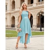 image:imageBeryLove Women Homecoming Cocktail Dress Lace Formal Wedding Guest PartyLightblue Sequin