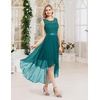image:imageBeryLove Women Homecoming Cocktail Dress Lace Formal Wedding Guest PartyPeacock Green