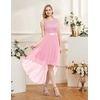 image:imageBeryLove Women Homecoming Cocktail Dress Lace Formal Wedding Guest PartyPink