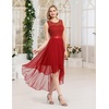 image:imageBeryLove Women Homecoming Cocktail Dress Lace Formal Wedding Guest PartyRed