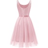 image:imageBeryLove Womens A Line Homecoming Sequin Maxi Formal DressShortpink