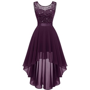 image:imageBeryLove Women Homecoming Cocktail Dress Lace Formal Wedding Guest PartyGrape Sequin