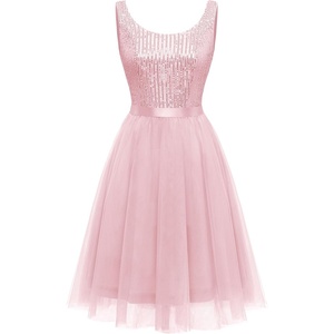 image:imageBeryLove Womens A Line Homecoming Sequin Maxi Formal DressShortpink