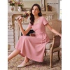 image:imageBeryLove Homecoming Vintage Tea Party Short Sleeve Cocktail Church DressBlush