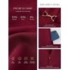 image:imageBeryLove Womens Long Sleeve Fall Cocktail Midi Formal Wedding Guest DressBurgundy