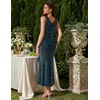 image:imageBeryLove Womens Sequin Formal Long Ruffle Dress Party Wedding Cocktail GownDustyblue
