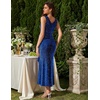 image:imageBeryLove Womens Sequin Formal Long Ruffle Dress Party Wedding Cocktail GownRoyalblue