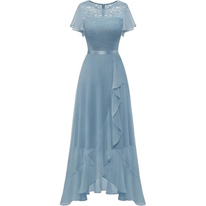 image:imageBeryLove Formal Long Dresses for Women Wedding Guest Cocktail BridesmaidGrey Blue