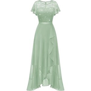 image:imageBeryLove Formal Long Dresses for Women Wedding Guest Cocktail BridesmaidLight Green Sequin