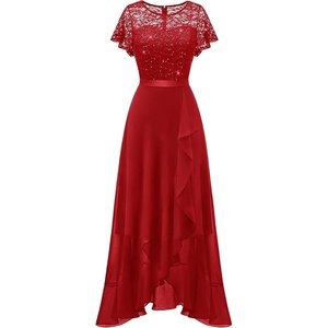 image:imageBeryLove Formal Long Dresses for Women Wedding Guest Cocktail BridesmaidRed Sequin