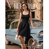 image:imageBeryLove Womens 1950s Vintage Fit Flare Wedding Guest Cocktail Party DressBlack