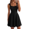 image:imageBeryLove Womens 1950s Vintage Fit Flare Wedding Guest Cocktail Party DressBlack