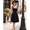 image:imageBeryLove Womens 1950s Vintage Fit Flare Wedding Guest Cocktail Party DressBlack