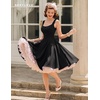 image:imageBeryLove Womens 1950s Vintage Fit Flare Wedding Guest Cocktail Party DressBlack