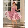 image:imageBeryLove Womens 1950s Vintage Fit Flare Wedding Guest Cocktail Party DressBlush