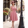image:imageBeryLove Womens 1950s Vintage Fit Flare Wedding Guest Cocktail Party DressBlush