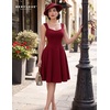image:imageBeryLove Womens 1950s Vintage Fit Flare Wedding Guest Cocktail Party DressBurgundy