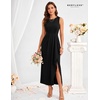 image:imageBeryLove Womens Formal Wedding Guest Slit Dress Classy Long Prom DressesKblack