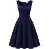 image:imageBeryLove Womens 1950s Vintage Fit Flare Wedding Guest Cocktail Party DressNavy