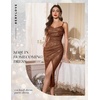 image:imageBeryLove Women Sequin Homecoming Midi Bodycon Cocktail Party Holiday DressBrown