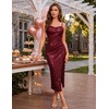 image:imageBeryLove Women Sequin Homecoming Midi Bodycon Cocktail Party Holiday DressBurgundy