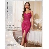 image:imageBeryLove Women Sequin Homecoming Midi Bodycon Cocktail Party Holiday DressMagenta
