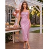 image:imageBeryLove Women Sequin Homecoming Midi Bodycon Cocktail Party Holiday DressPink